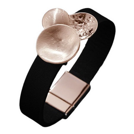 3 Tone Disc Magnetic Bracelet Gold