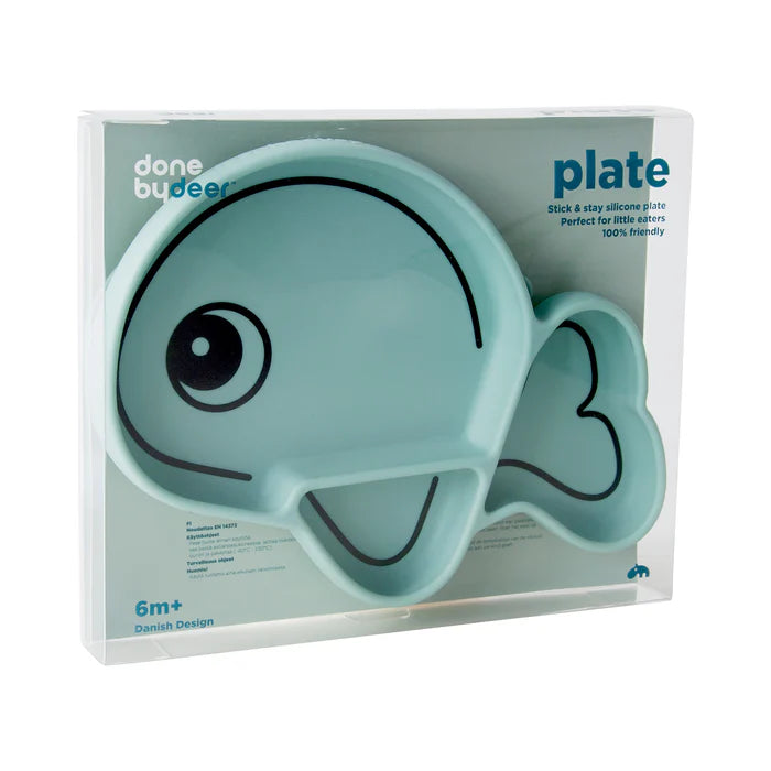 Silicone Stick&Stay plate Wally Blue