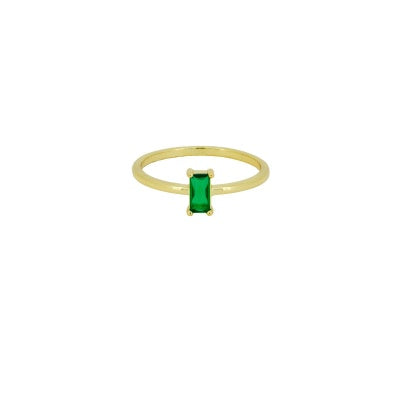 Esmeralda Baguette Ring