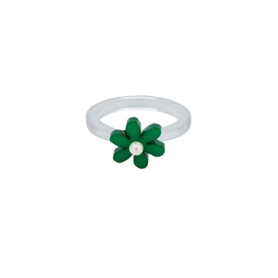 Green Star Flower Ring