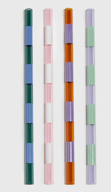 FOUR x STRIPED STRAWS