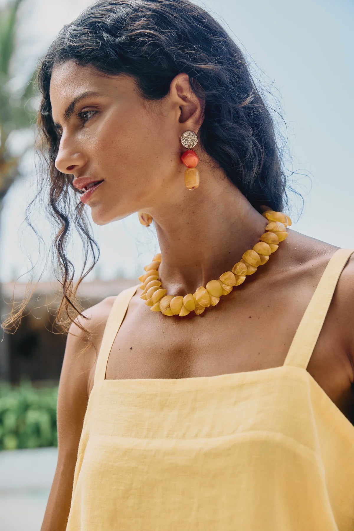 Palmera Earring - Sunset