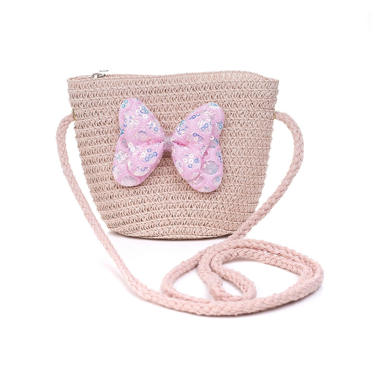 Glittery Butterfly Bag Pink