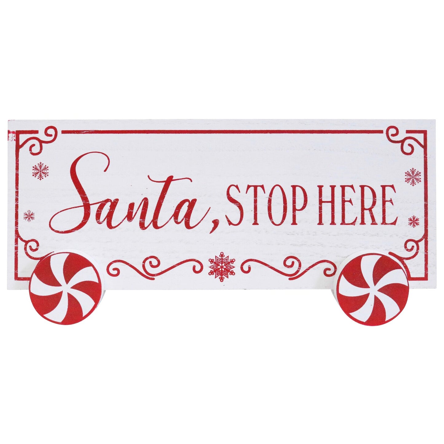 Santa Stop Here Sign