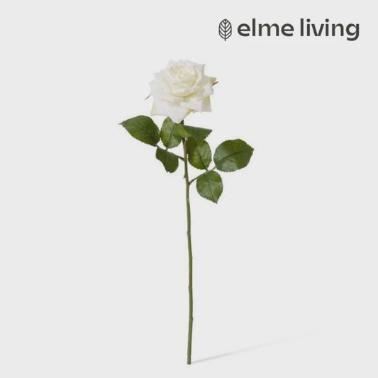 Rose Classic Stem White - 9 x 7 x 46cm
