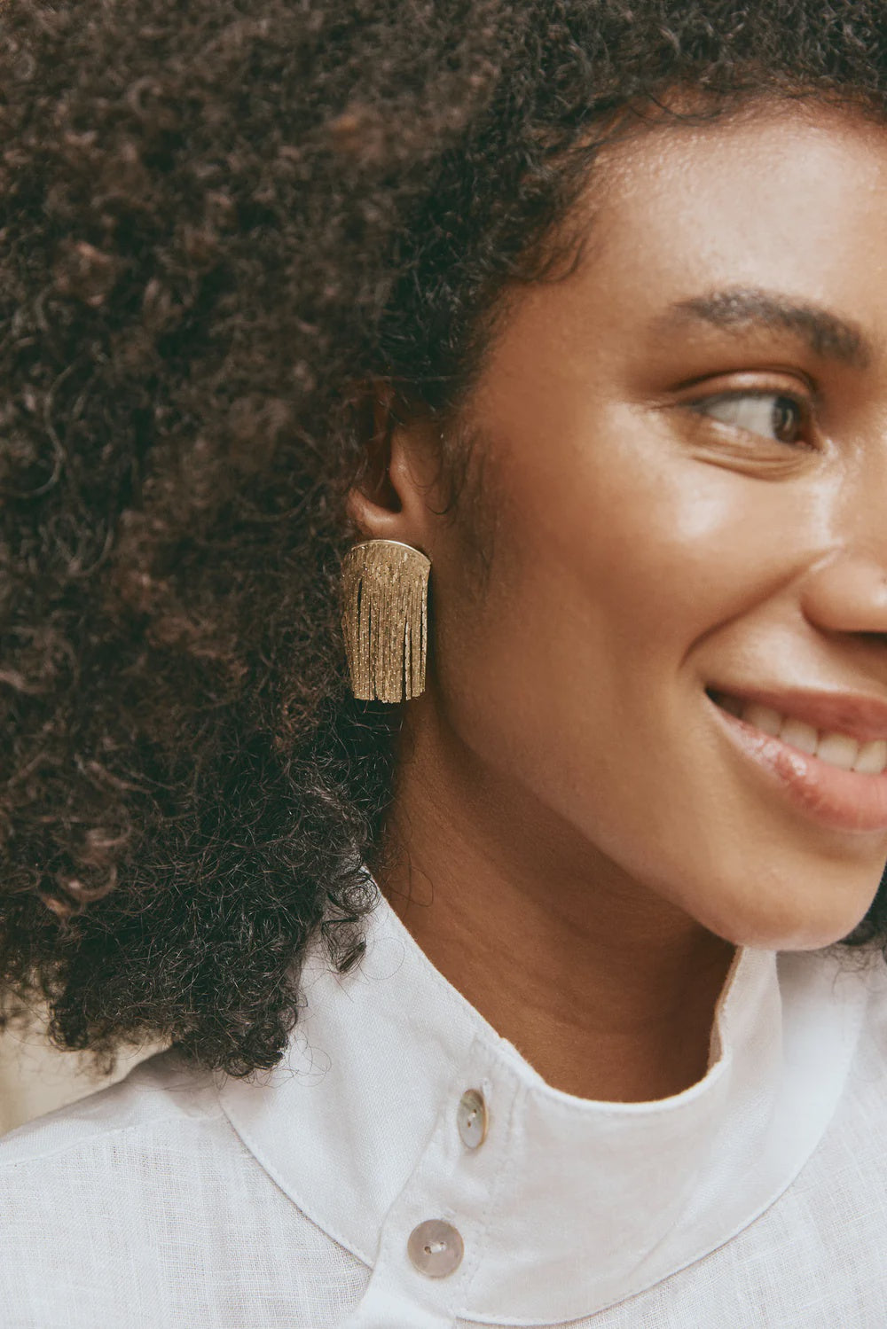 Lujo Drop Earring - Gold