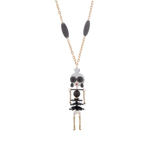 SIA Necklace - Dramatic Black