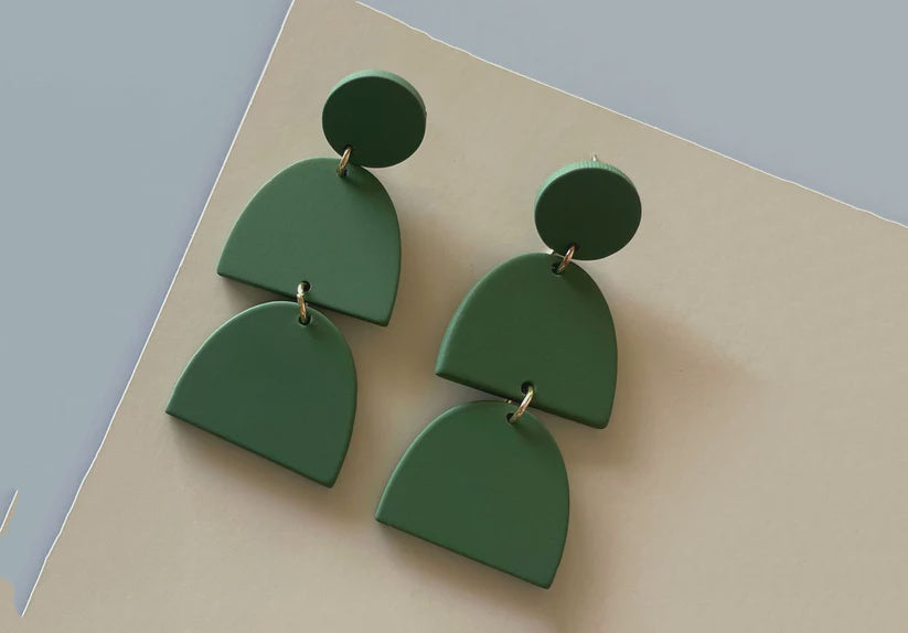 Jade Green Earrings