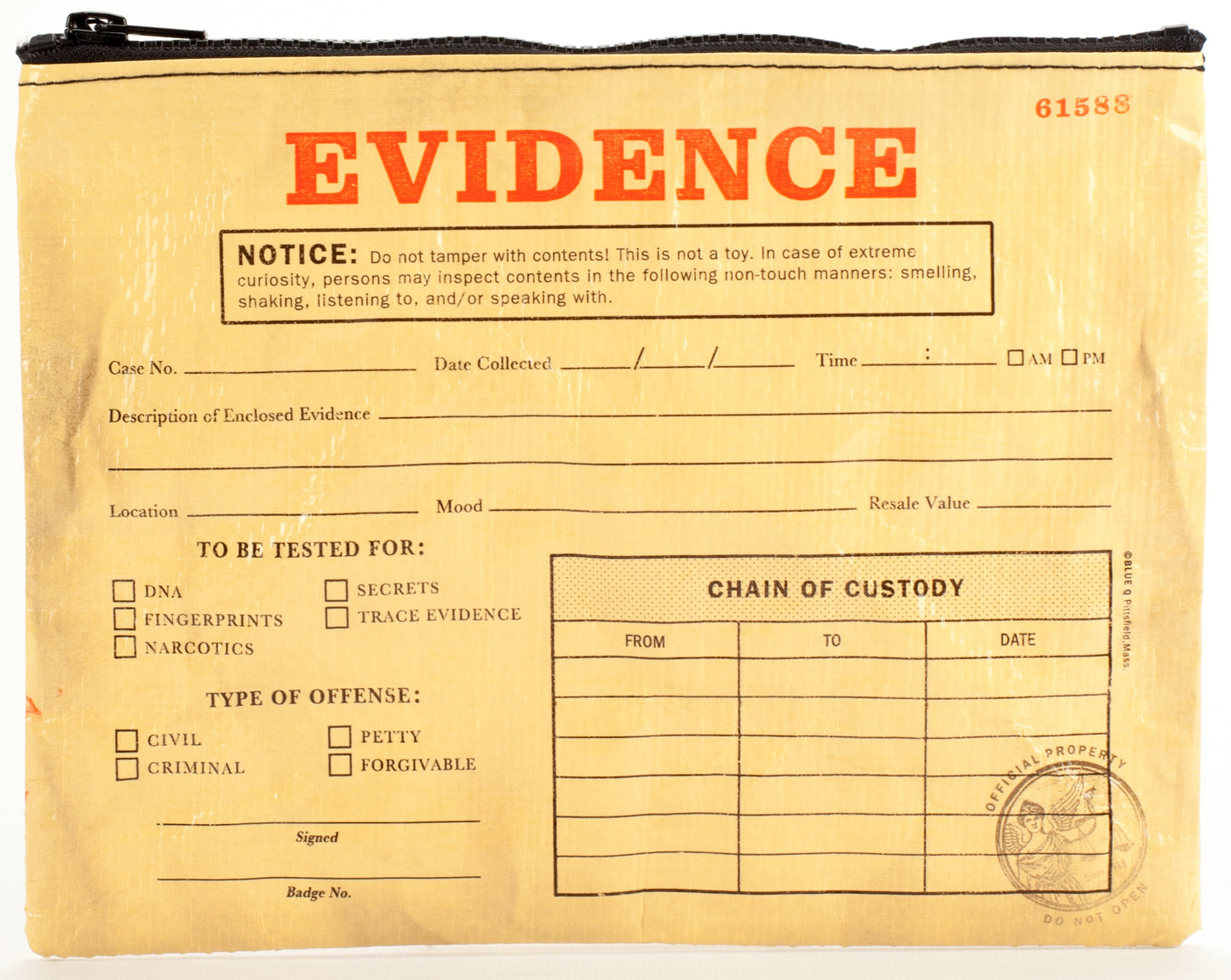 Zipper Pouch - Evidence