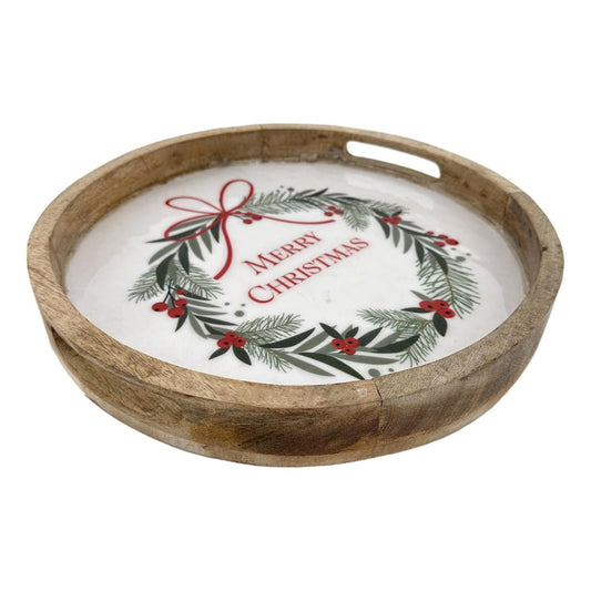 SUMMER CHRISTMAS ROUND TRAY