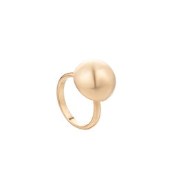 Lotus Ball Ring Silver