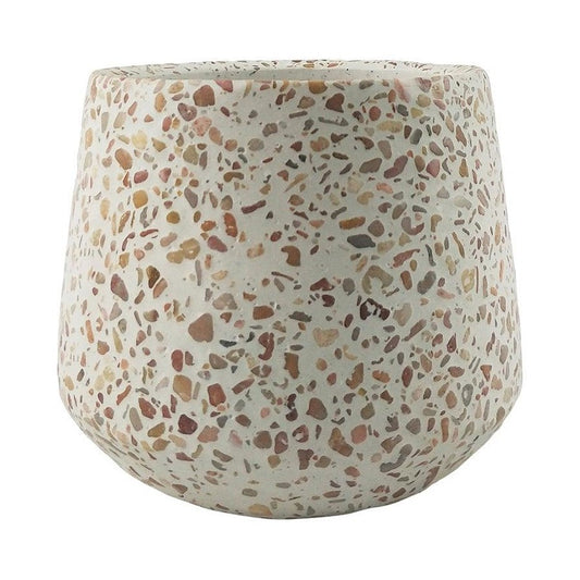 Small terrazzo planter Orange & Pink