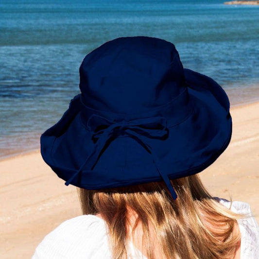 Helen Cloth Navy Hat