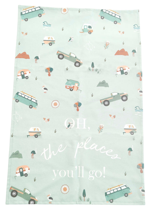 Nomad Sage Tea towel