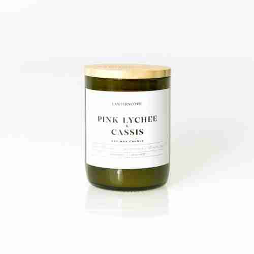 Jade – 9 oz Soy Wax Candle – Pink Lychee & Cassis