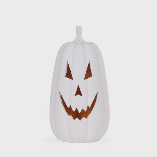43.5 Cm White Jack-O-Lantern