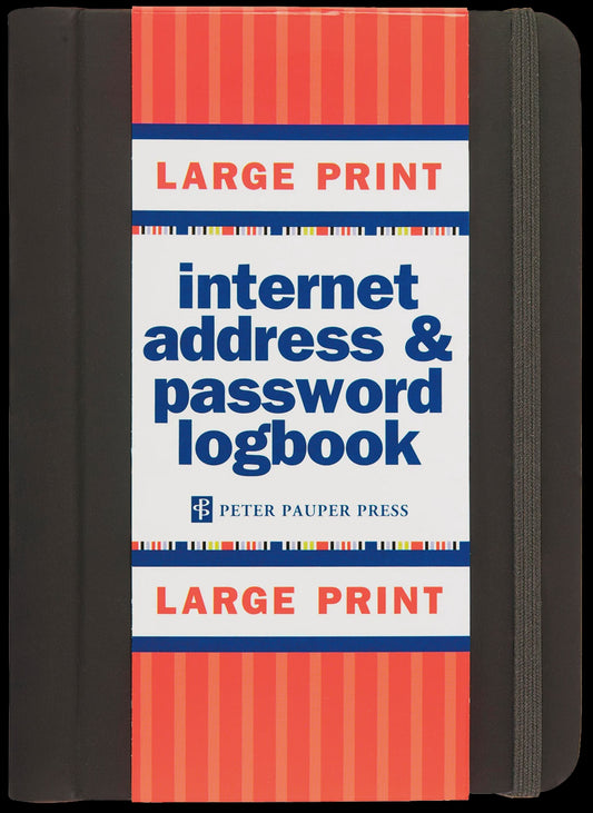 Large Print Internet Address & Password Logbook