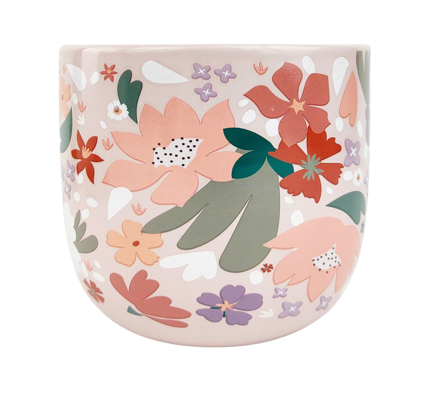 Mae Floral Planter Colourful Medium