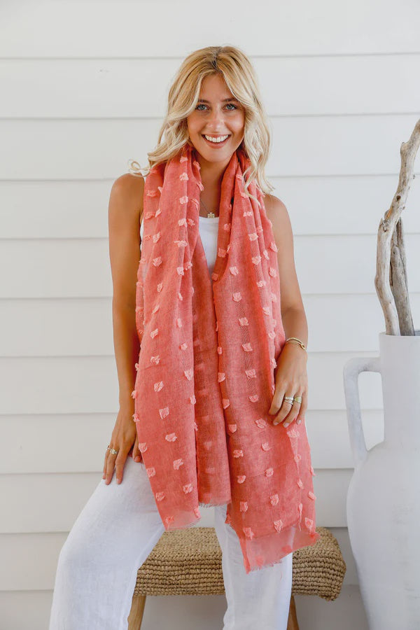 Huds Terracotta Scarf