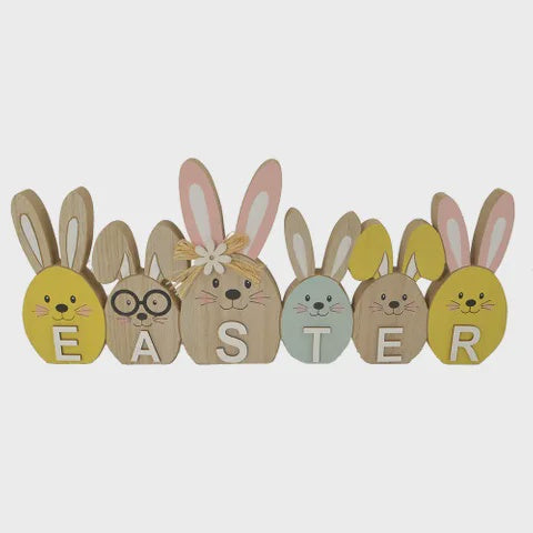 Easter Sign Wood 10x17cm