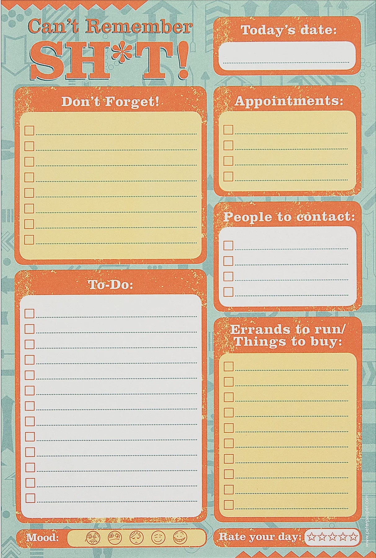 Can't Remember Shit Note Pads