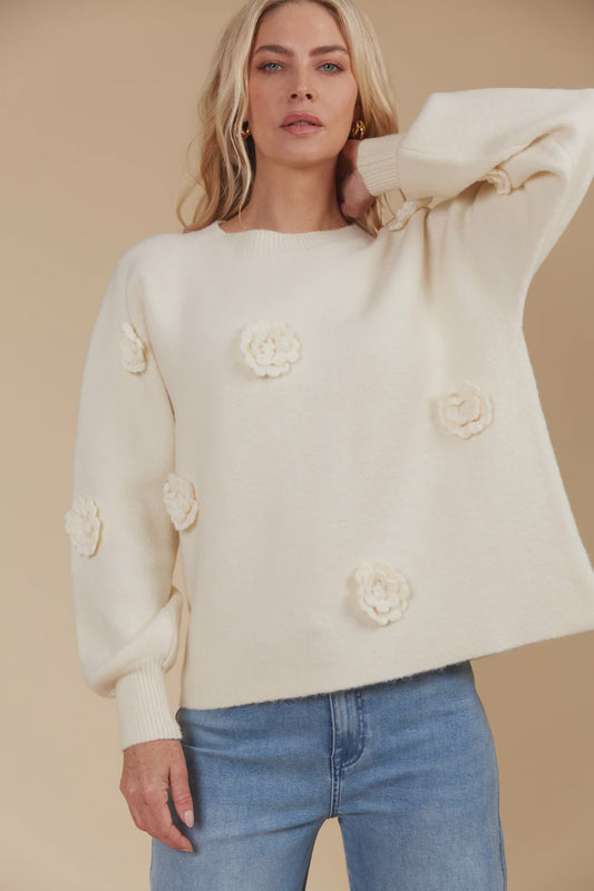 Miru Flower Jumper - Canvas