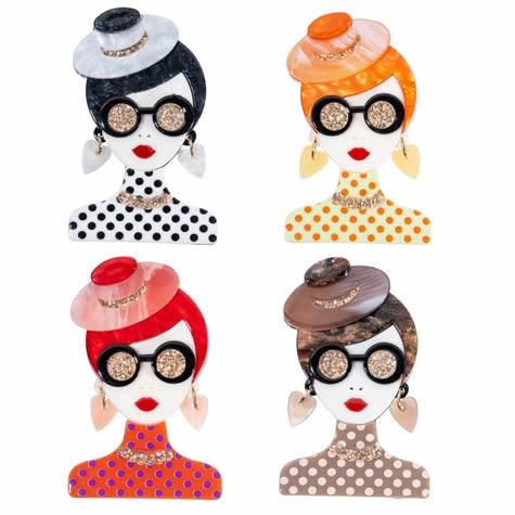 Holly G Sia Brooch (Assorted Styles)