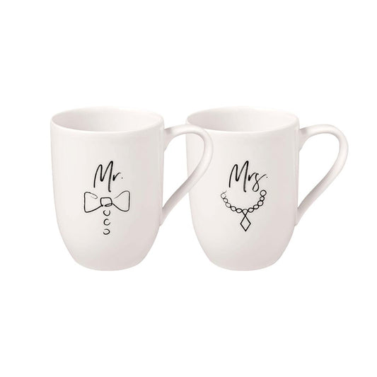 Villeroy & Boch Statement Mugs: Mr and Mrs Set 2pcs.