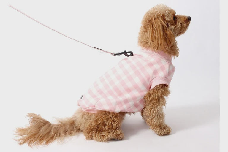 Velvet Lined Pink Checked  Corduroy Coat Medium