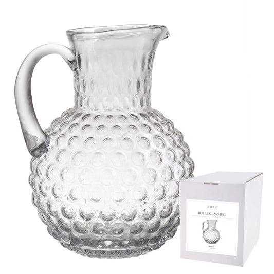 2 Litre Bulle Glass Jug Clear
