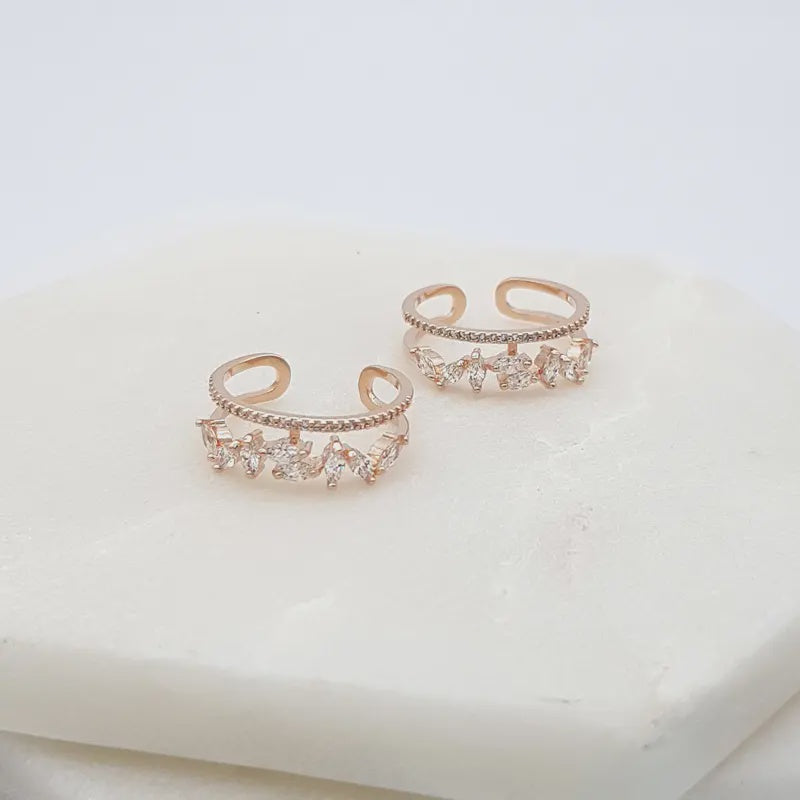 Antonella Rose Gold Ring (METAL ALLOY, NICKEL FREE