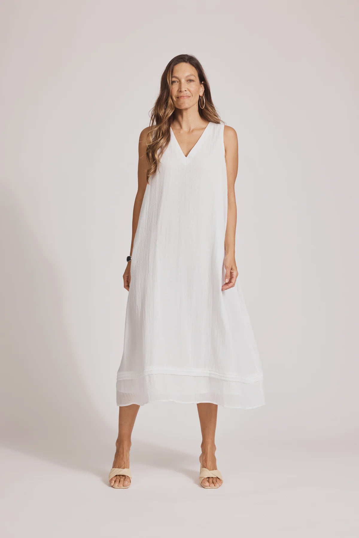 Orsula Tank Maxi Dress - White