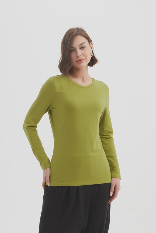 LONG SLEEVE TSHIRT (CHARTREUSE)