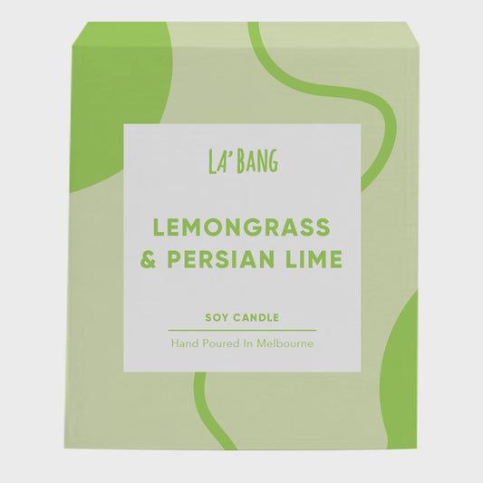 Wooden Wick Candle - Lemongrass & Persian Lime