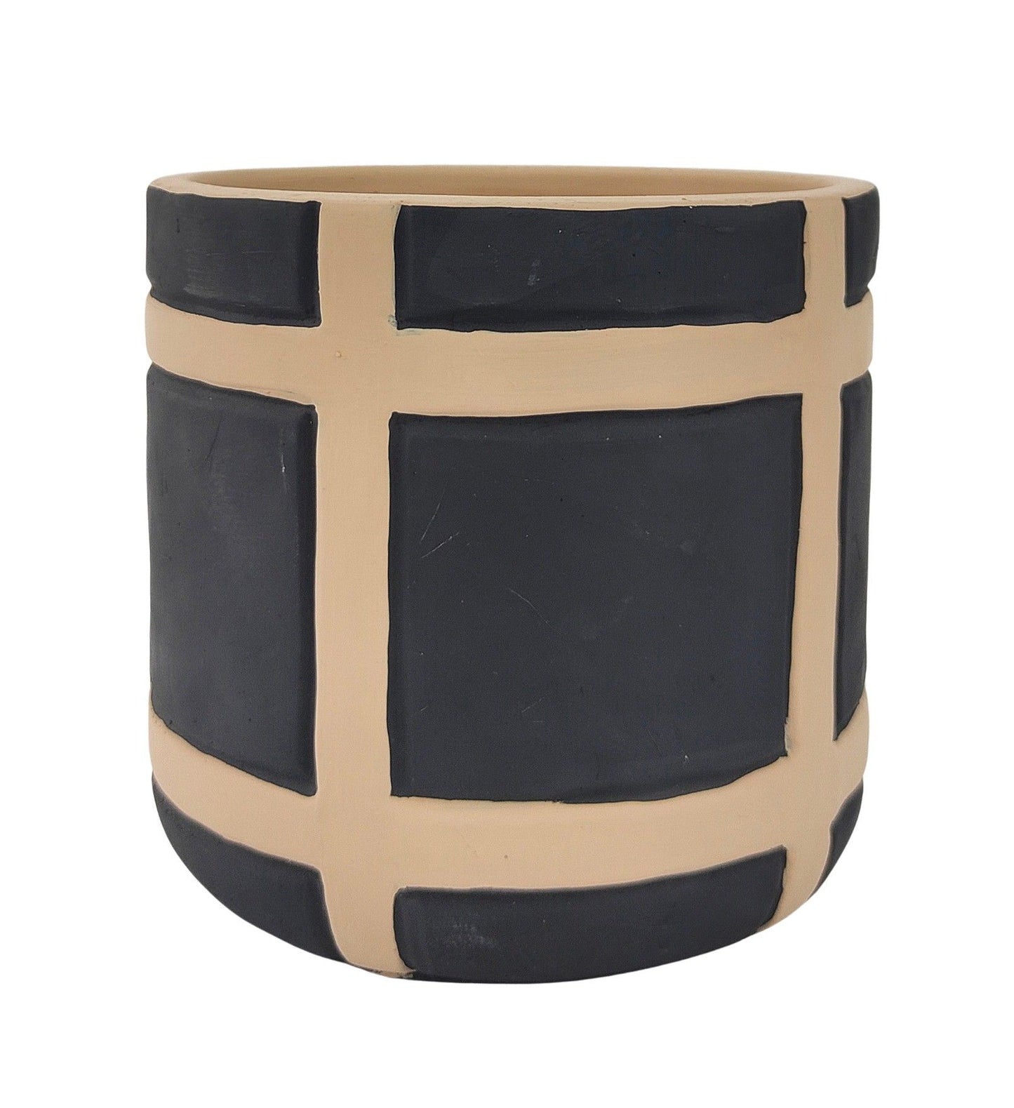 Campbell Planter Small Black & Sand