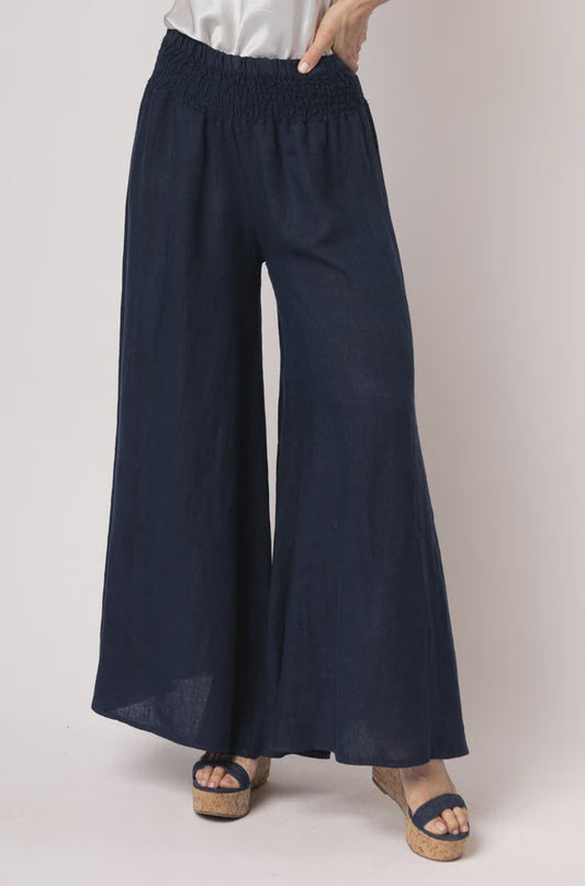 Diana Linen Pant Navy