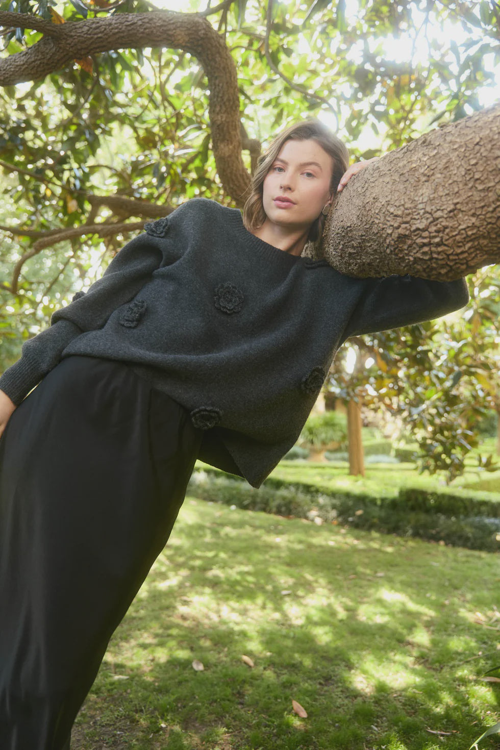 Miru Flower Jumper - Ash