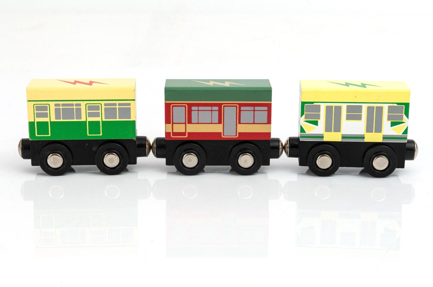 Wooden Magnetic Train Set