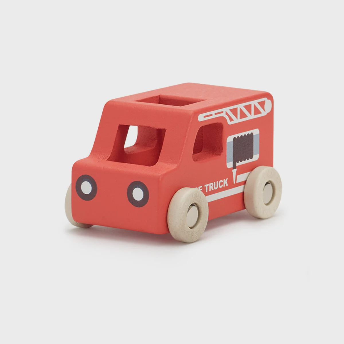 Mini Fire Truck - Natural Wood