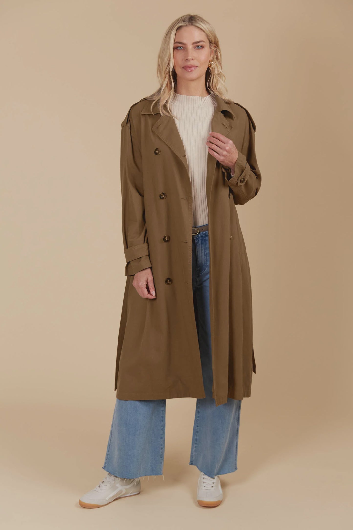 Freya Trench Coat - Toffee