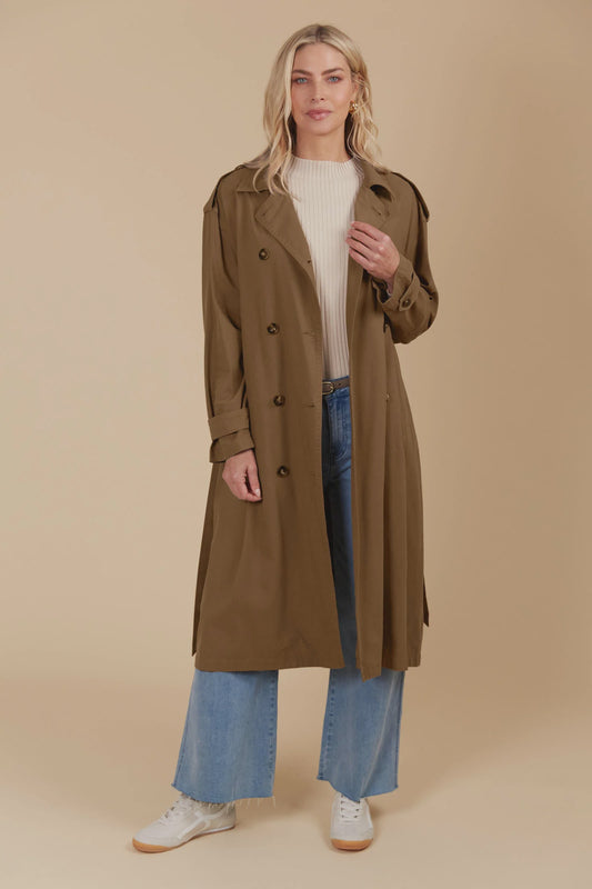 Freya Trench Coat - Toffee