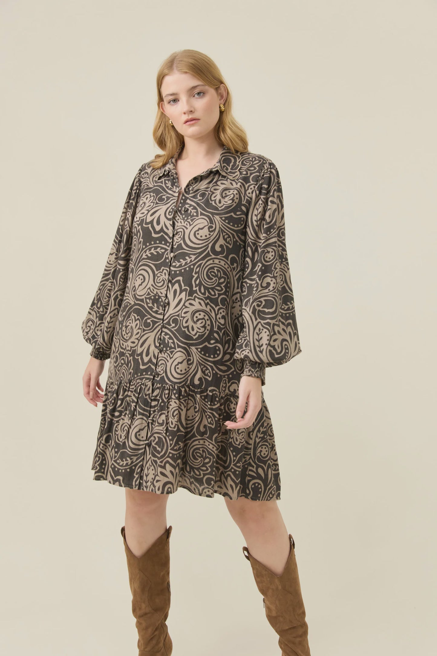 Grace Shirt Dress Paisley