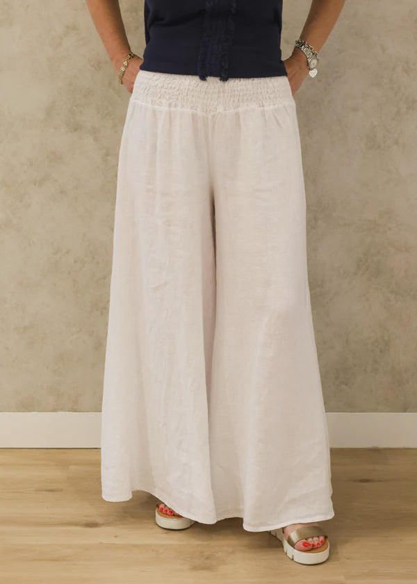 Diana Linen Pant White
