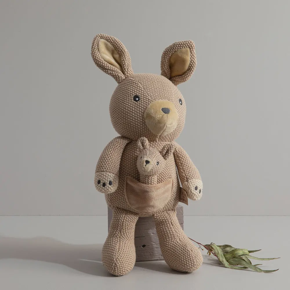 Kylie the Kangaroo Knitted Toy