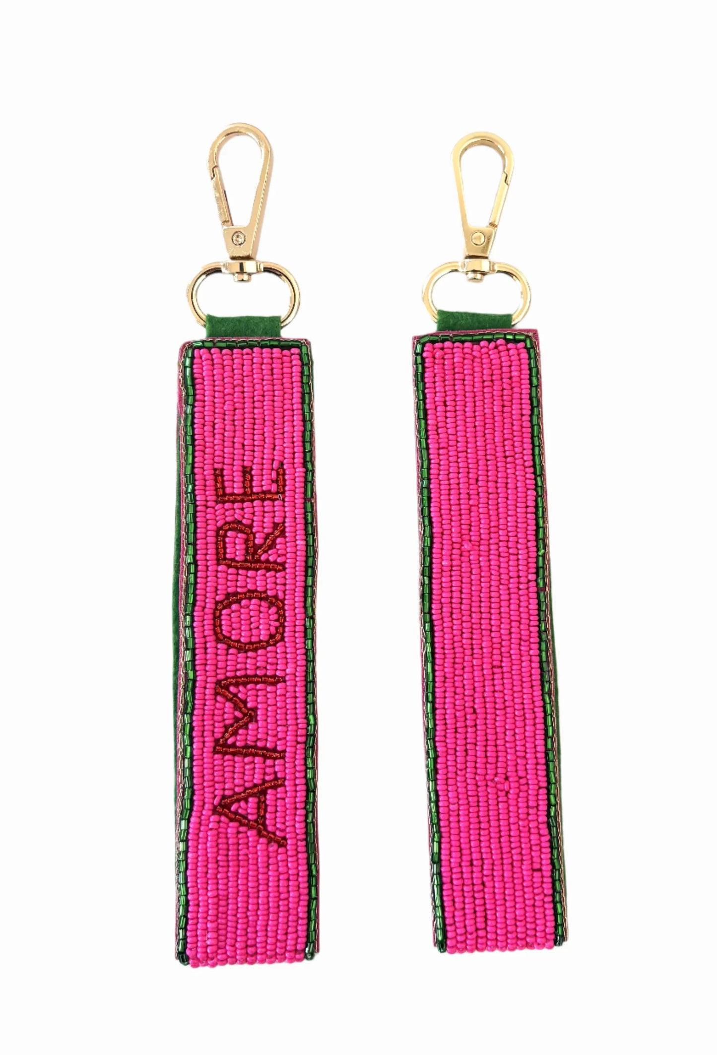 Amore Beaded Keychain.