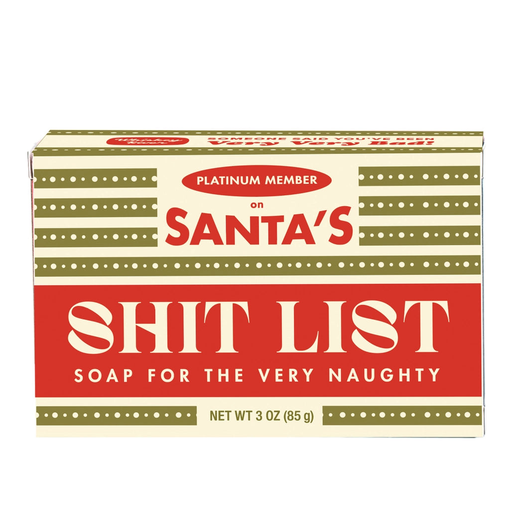 Santa's Shitlist Holiday Soap (Boxed)