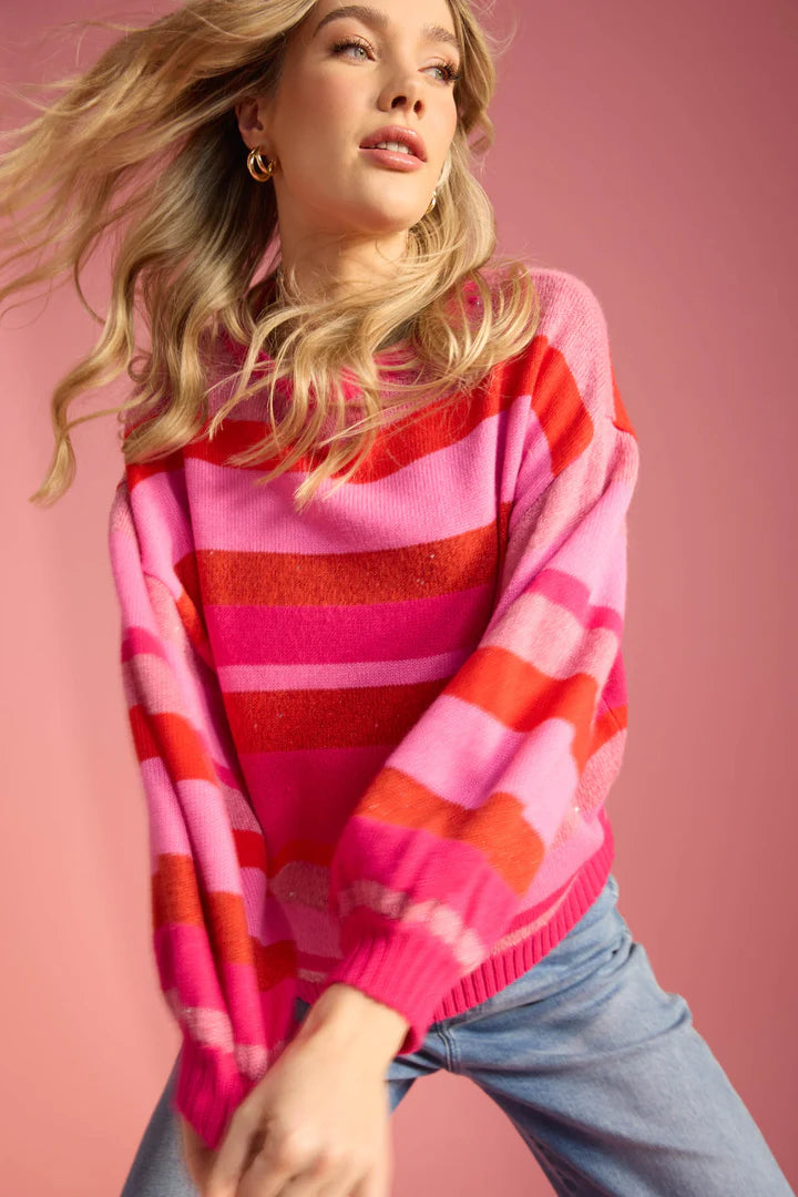 Yuma Jumper - Chilli / Pink