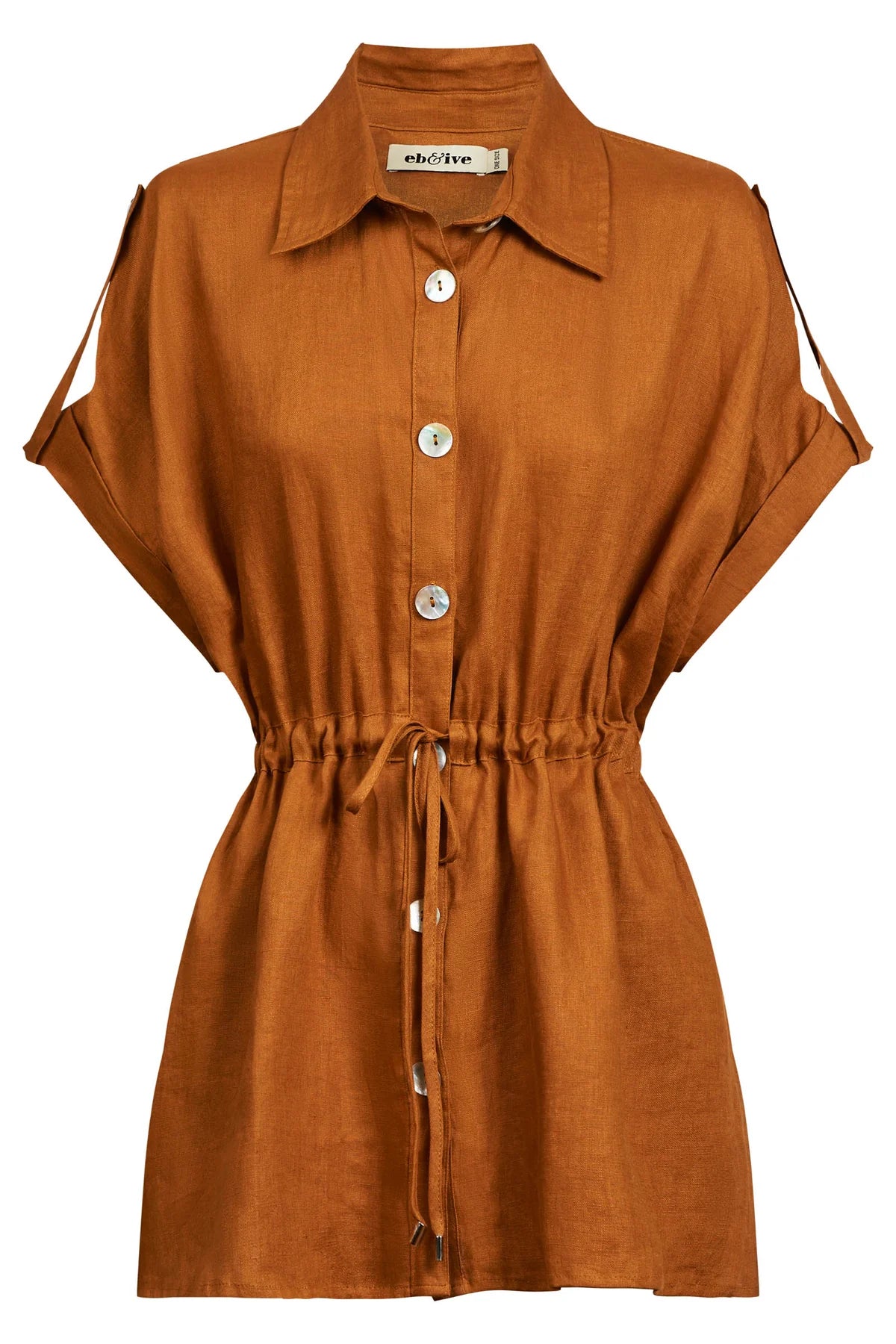 Miramar Tie Shirt Camel (One Size)
