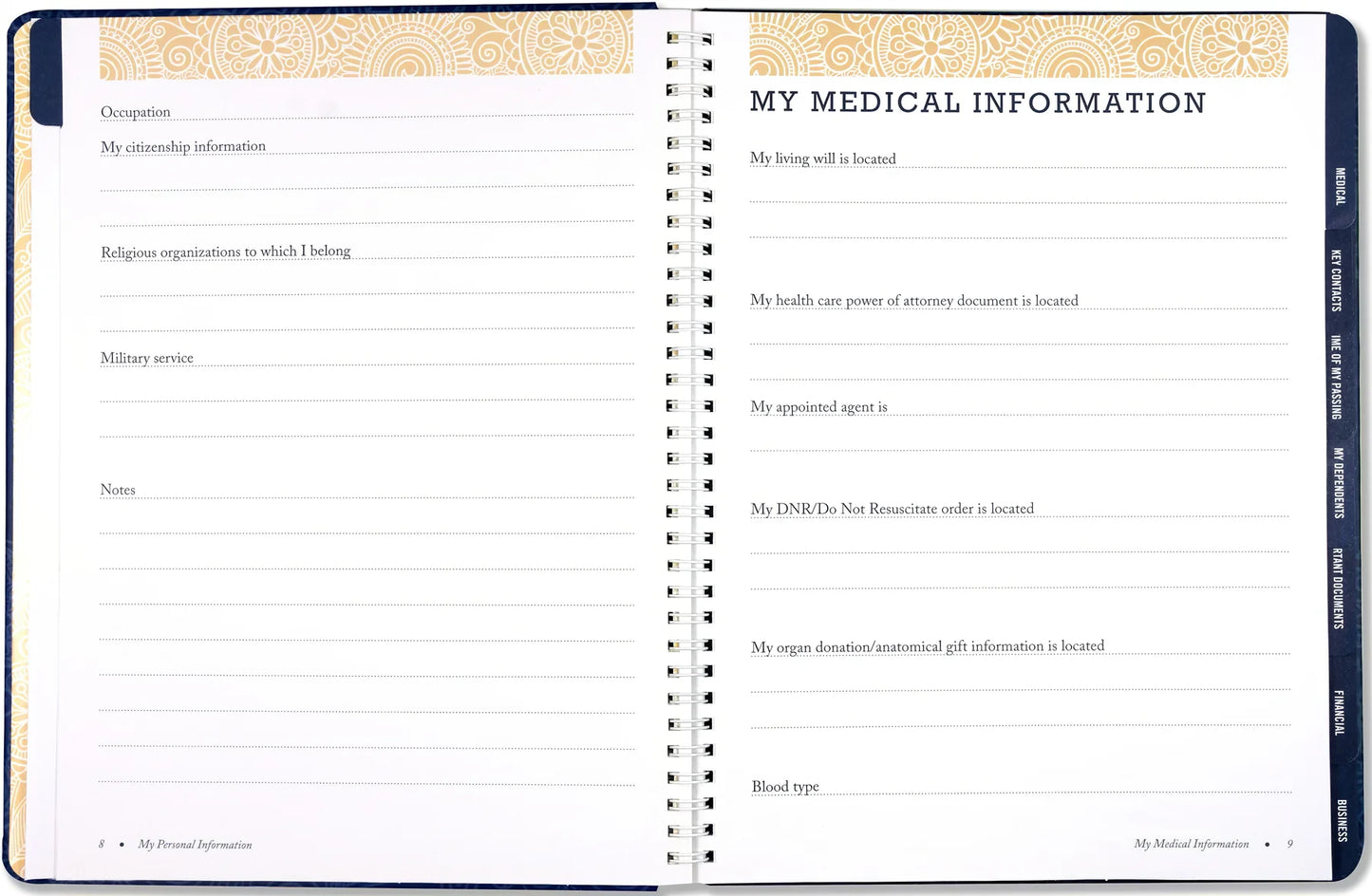 Peace of Mind Organizer