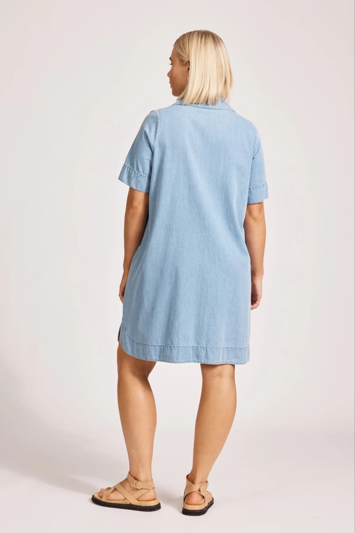 Melenia Denim Shirt Dress